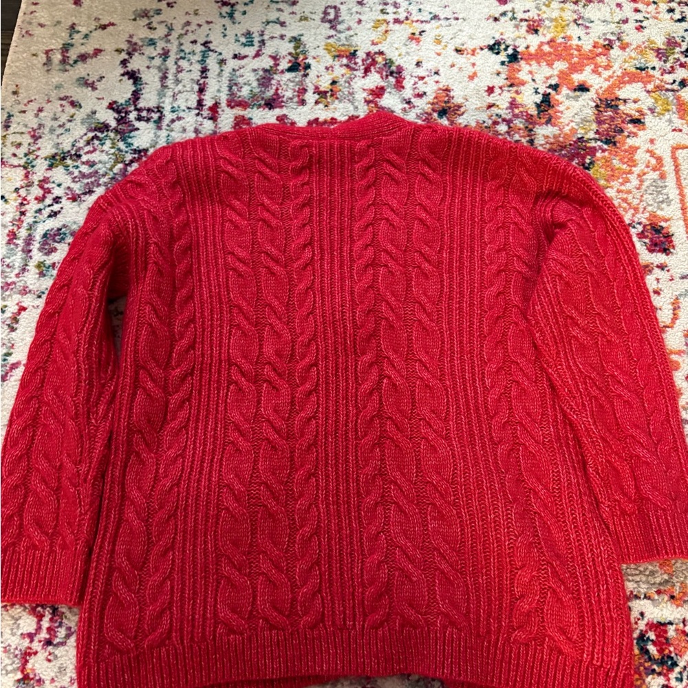 LOFT Grandpa Cable Knit Cardigan - Picture 4 of 4
